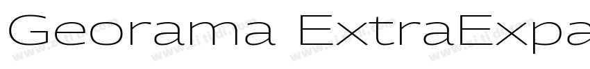 Georama ExtraExpande字体转换